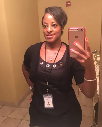 Lucretia Dennington after weight-loss surgery with Dr. Matthew Fitzer