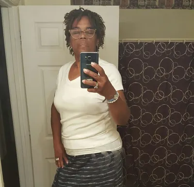 Lorraine W. after weight-loss surgery with Dr. Matthew Fitzer