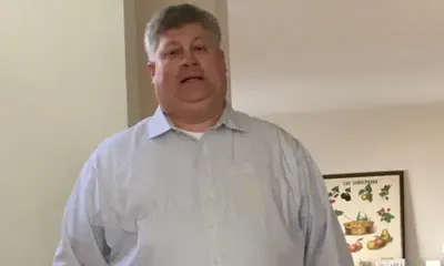 Michael T. before weight-loss surgery with Dr. Matthew Fitzer